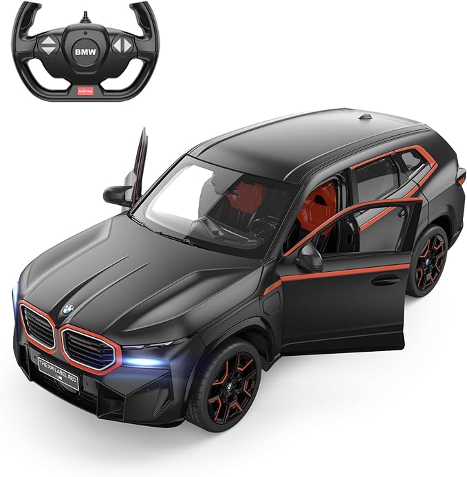 RASTAR BMW Toy Car 1:14 BMW XM Label Red Remote Control Car for Boys Kids RC BMW Model Car 2.4GHz, Openable Doors, Black | Officially Licensed, Ideal Gift, Working Lights, Independent Suspension, RC Car Model for Play & Display