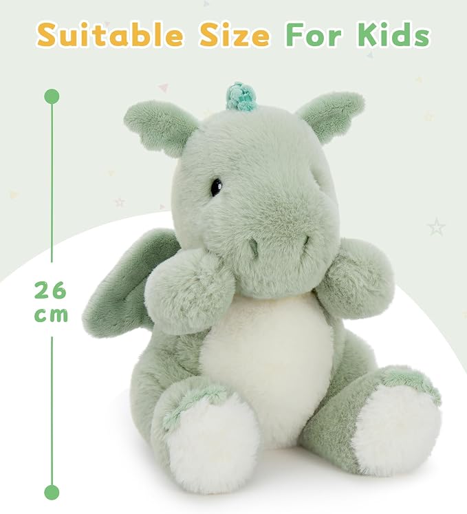 Dinosaur Stuffed Animal, Cute Dino Plush Toy for Kids Boys Girls, Soft Dinosaur Plushies, Cuddly Dino Stuffy Gift for Birthday Christmas Easter, Dinosaur Toys for Toddlers