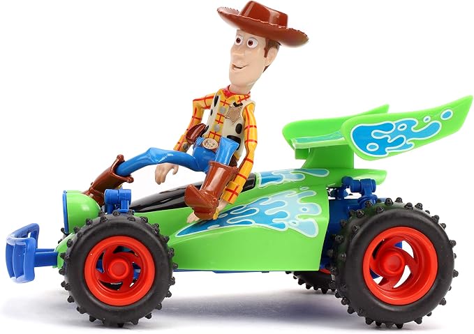 Jada Disney Pixar Toy Story 4 Turbo Buggy W/Woody Radio Control Vehicle, 2.4 Ghz, 1: 24