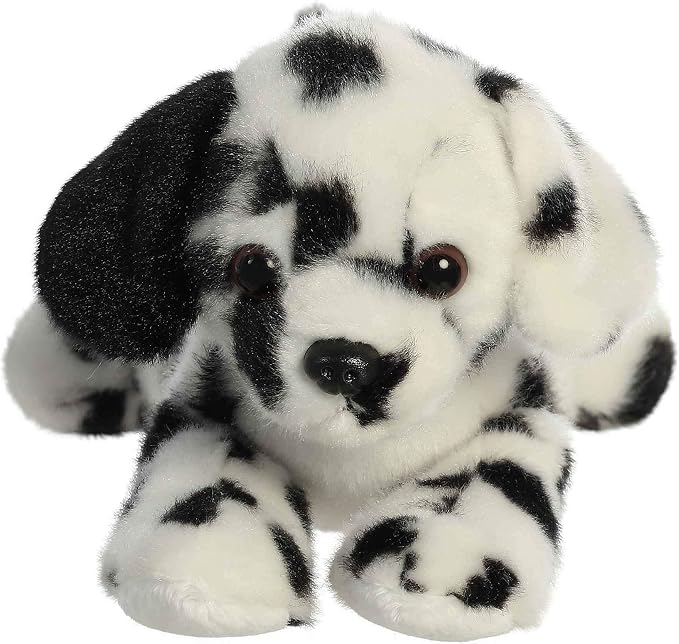 Aurora® Adorable Mini Flopsie™ Dipper Dalmatian™ Stuffed Animal - Mini Companions Ready for Playful Adventures - for Kids All Ages, Toddlers, Adults, and Families - White 8 Inches