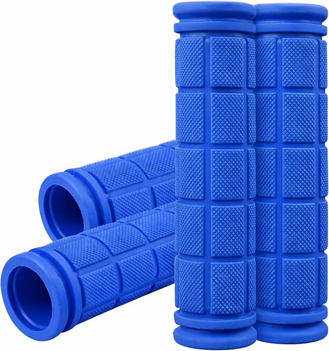 CHUNZEXI 4 PCS Bike Handlebar Grips, Rubber Bicycle Bar Grips Replacement, Non-Slip Handle Grips for Kids Bikes, Scooters, BMX, Mountain & Cruiser Bikes