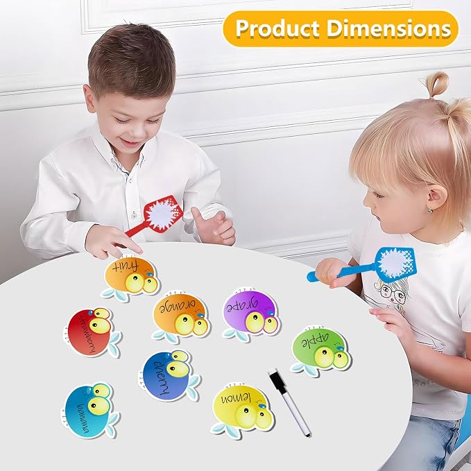 Sight Word Game Dry Erase Cards Fly Swatters Multi Pack Montessori Toy Flashcards Math Games Educational Games Reading Phonic Toy