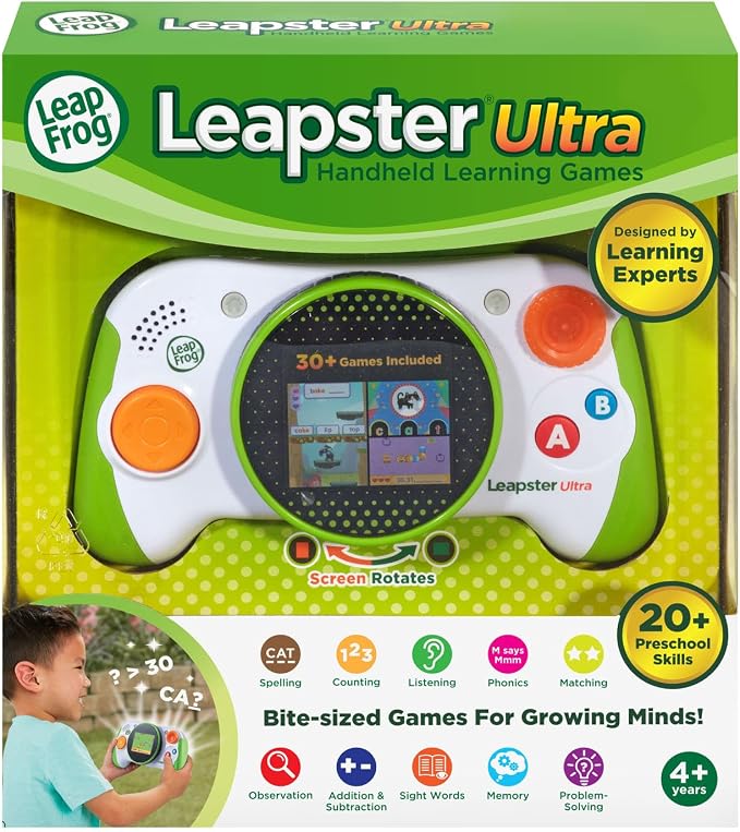 LeapFrog Leapster Ultra Handheld Learning Game Console for Kids Age 4 Years and up