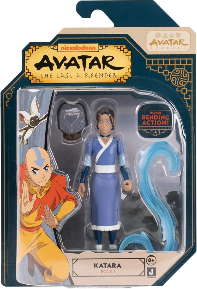 Jazwares Avatar: The Last Airbender Katara (Book One) - 4.5-Inch Scale Figure with Water Whip and Battle Action