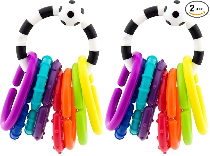 Sassy Ring O Links, Links for Stroller or Carrier Seat, 0+ Months, 9 Piece Set (Pack of 2)