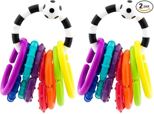 Sassy Ring O Links, Links for Stroller or Carrier Seat, 0+ Months, 9 Piece Set (Pack of 2)