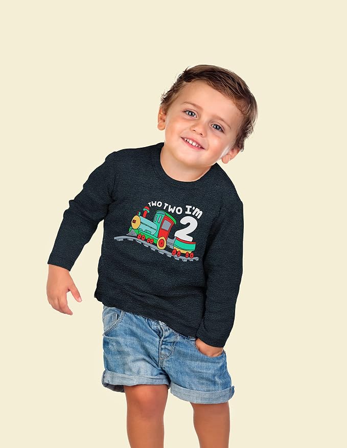 Unordinary Toddler 2nd Birthday Shirt boy Chugga Chugga Two Two Train im 2 Years Old Second Birthday Tshirt