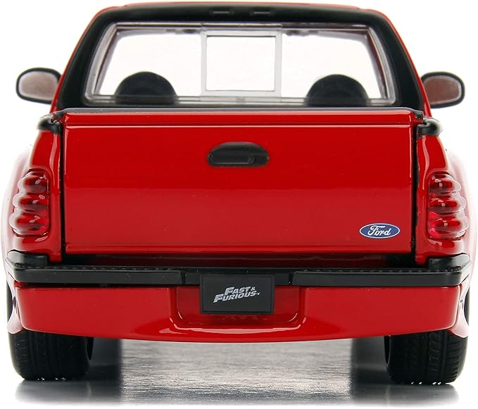 Jada Toys Fast & Furious 1:24 Brian's Ford F-150 SVT Lightning Die-cast Car, toys for kids and adults, Red (99574)