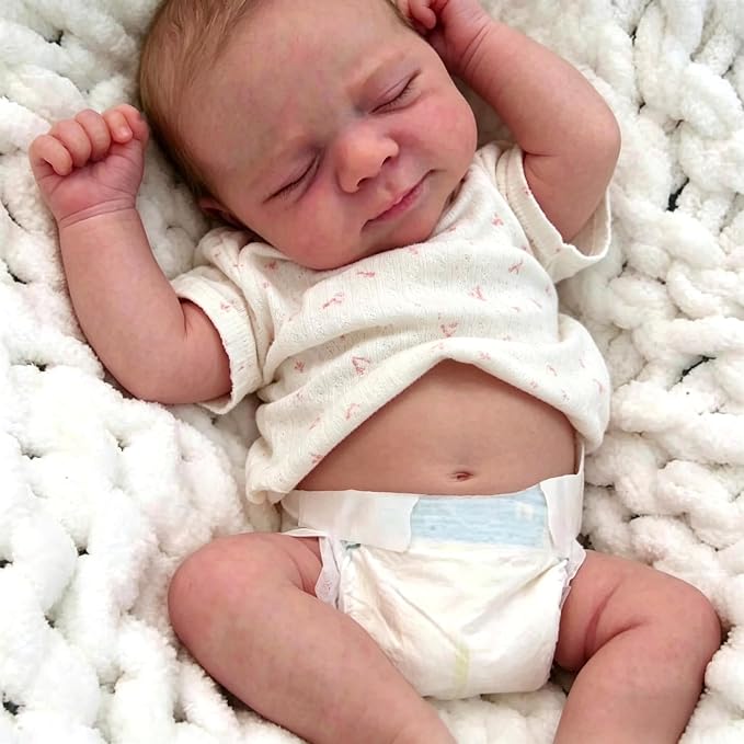 Anano Reborn Baby Dolls Vinyl Full Body Boy 18 Inch Realistic Baby Doll Newborn Real Lifelike Babys Doll Full Body Real Life Babys Dolls New Born Reborn Babies Washable