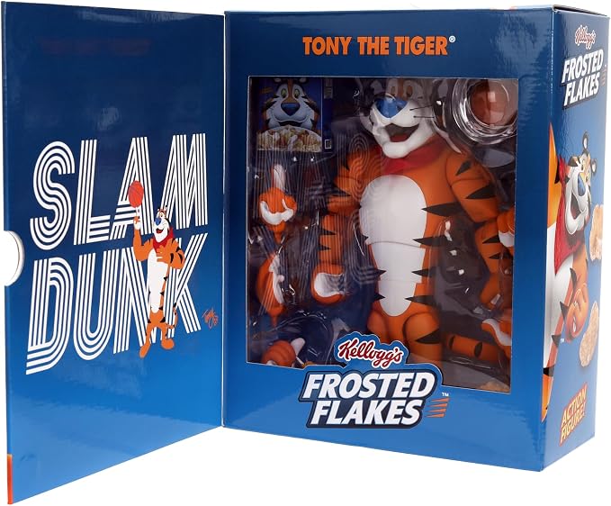 Jada Tony The Tiger Frosted Flakes 6" Action Figure, Highly Articulated, Collectible, Nostalgic Detail, Exclusive Packaging