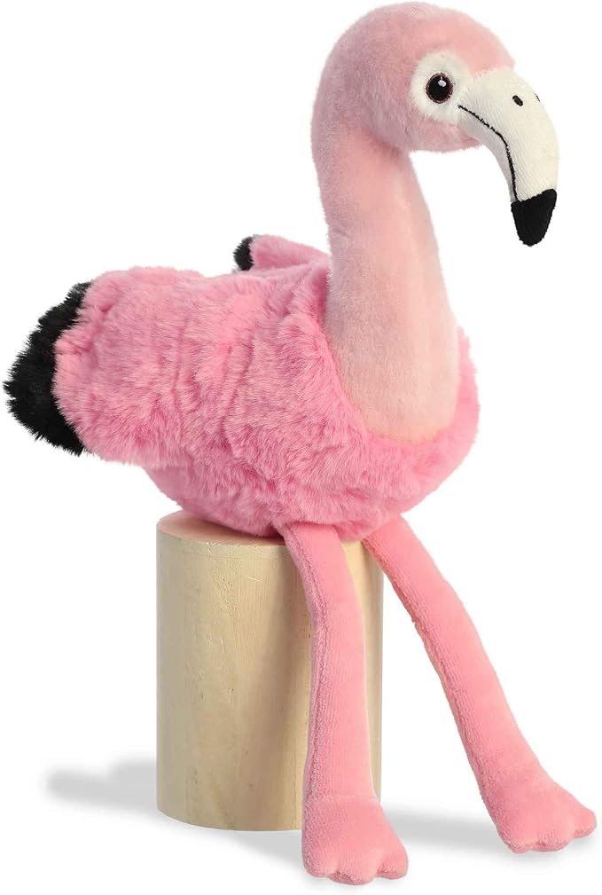 Aurora® Responsibly Made Eco Nation™ Flamingo Stuffed Animal - Ideal for Playtime Adventures - Perfect for Birthdays or Just Because - Pink 10.5 Inches