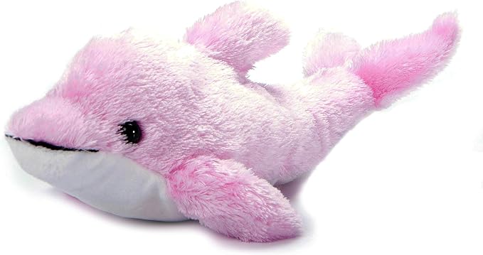 The Petting Zoo Pink Dolphin Stuffed Animal Plushie, Gifts for Kids, Scoopz Sealife Animals, Dolphin Plush Toy, 10 inches
