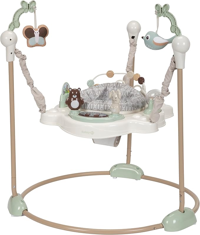 Safety 1st Bob-and-Twist Baby Activity Center, 3-in-1 Play Center, Bouncer, and Baby Jumper, Dunes Edge, Folding