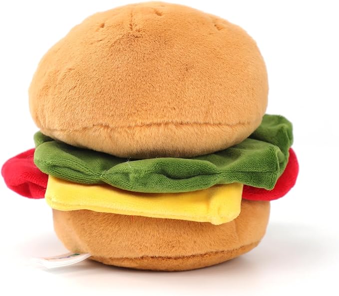 RECUR Hamburger Stuffed Animals Toy,Soft Food Plush,Cute Plushie 8 Inches, Adorable Gift for All Ages