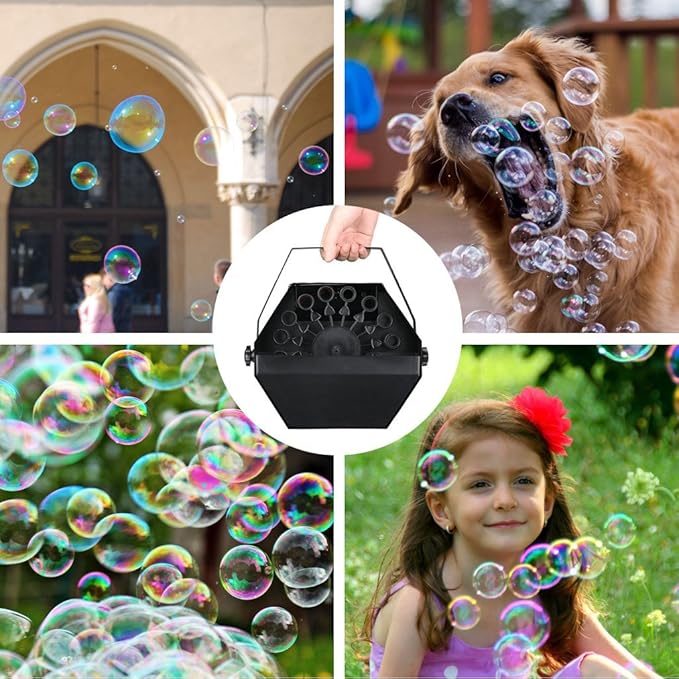 VIRFUN Bubble Machine, Professional Metal Bubble Machine with Wireless Remote Control for Party, Birthday, Wedding, Outdoor, Indoor and Stage Effect