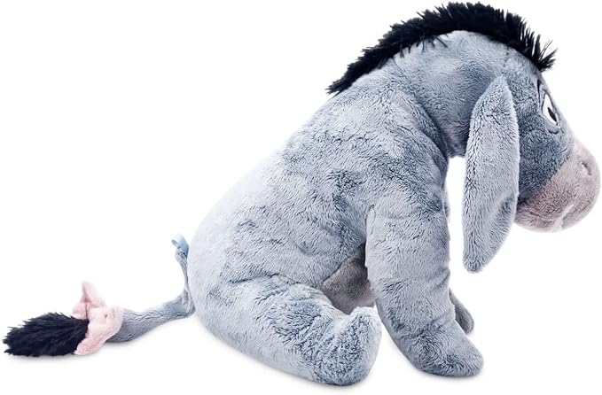 Disney Store Official Eeyore Medium Soft Toy for Kids, Cuddly Character with Fuzzy Texture and Embroidered Details, Floppy Ears and Tail, Disney Plushy Suitable for All Ages