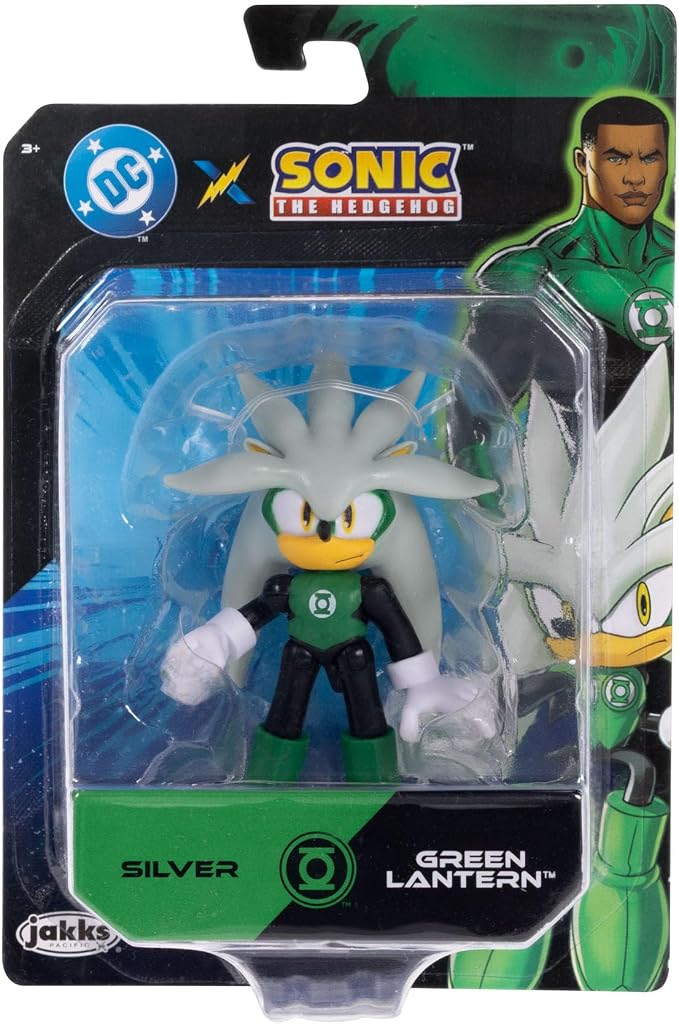 DC X Sonic Collectable 2.5 Inch Scale Action Figures Knuckles Silver Rouge Dr. Eggman Featuring Multiple Points of Articulation for Action-Packed Posing
