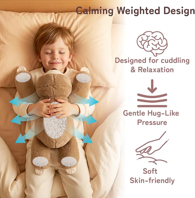 Niuniu Daddy 3.3lb Large Weighted Stuffed Animal for Kids Adults, Weighted Sloth Body Pillow for Sensory Support, 20in Cute Plush Toy for Birthday Valentine Gift Box Bag Stickers Included