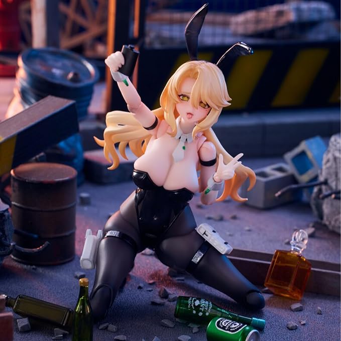 LEBOO 1/12 Action Figures Kit, Rabbit Girl Reaction Force Elena 6.29'' Movable Collectible Anime Cute Figure, Age 15 and Above