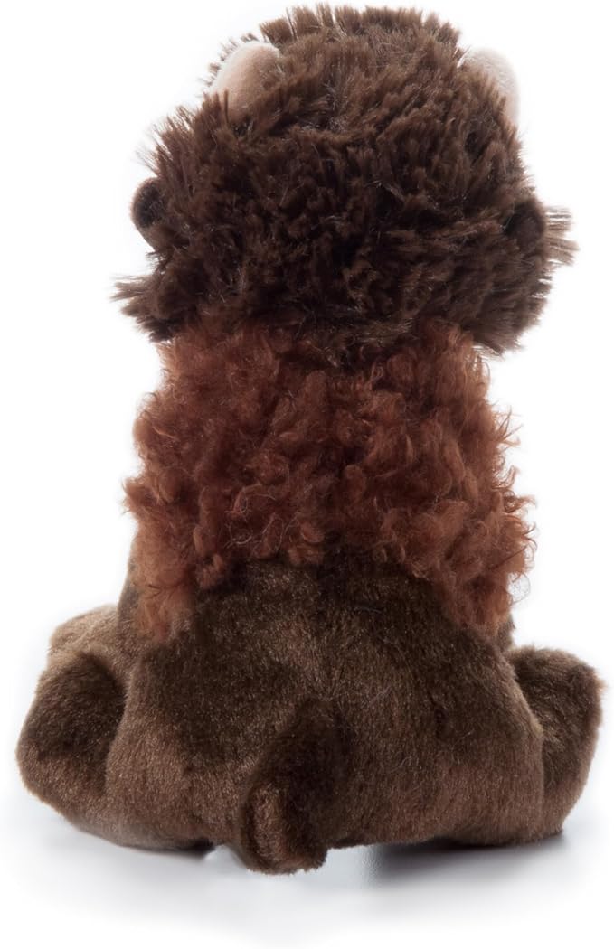 The Petting Zoo Bison Stuffed Animal Plushie, Gifts for Kids, Wild Onez Babiez Zoo Animals, Bison Plush Toy 6 inches