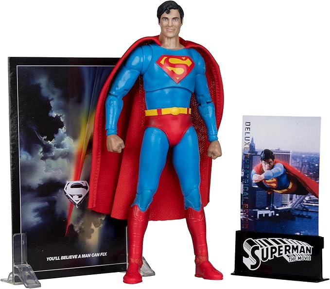 McFarlane Toys- DC Multiverse Superman (Superman: The Movie 1978) 7in Action Figure (Deluxe Theatrical Edition)