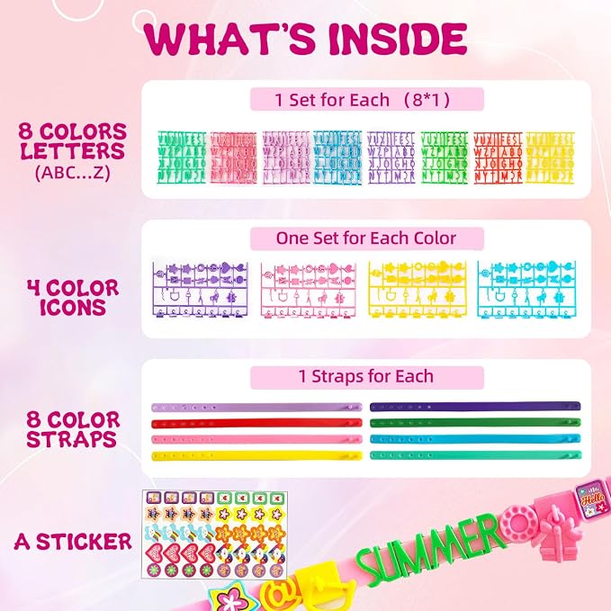 Art & Craft Kits for Kids, Birthday Gifts Friendship Bracelet Making Kit for Girls, DIY Jewelry Making Kit, Girls Present for Ages 5-12, Toys for Age 5, 6, 7, 8, 9, 10, 11, 12 Years Old