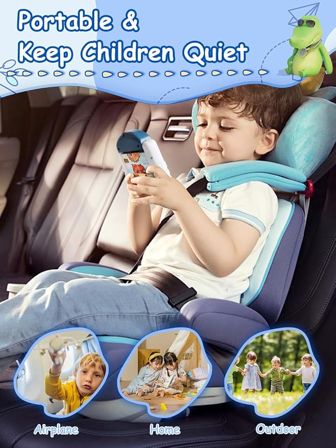 16-Piece Rotating Puzzles for Kids 4-6, Toddlers Puzzles 2-4, Road Trip, Airplane Activities Game, Travel Toys - Brain Teaser, Fine Motor Skills, Birthday Gifts Boys & Girls