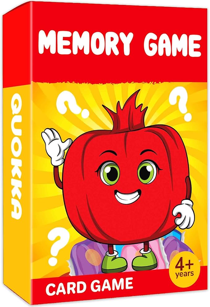 QUOKKA Memory Games for Kids Ages 4-8 – Fun Family Game with Cute Characters, Perfect for Travel, Playdates, Family Time – Educational & Engaging Playing Cards for Kids, Easy to Learn, Fast to Play