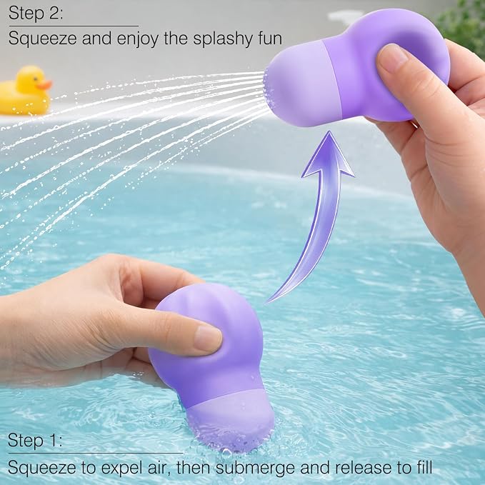 Sensory Squeezing Water Bath Toys for Toddlers,3PCS Bath Tub Pool Floating Toys for Babies Kids 1-3，Textured Fidget Toys Stocking Stuffers Gifts for Boys Girls 18+ Months