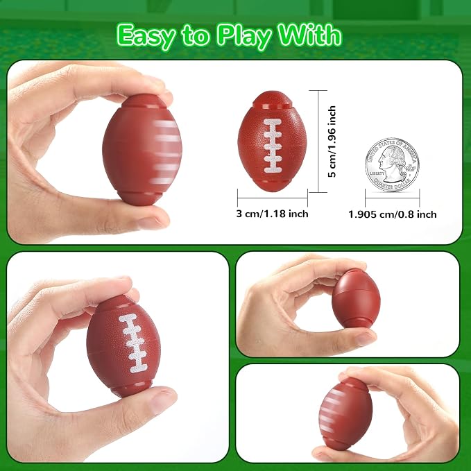 SCIONE 36Pack Football Fidget Spinner Football Party Favors for Kids 4-8 8-12 Goodie Bag Stuffers Treasure Box Toys for Classroom Prizes Return Gifts for Kids Birthday Party Favors