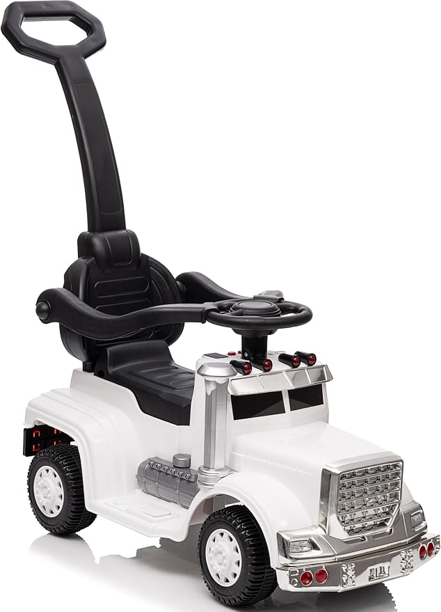 Outfunny 3-in-1 Ride on Push Car for Toddler 1-3 Years with Handle & Music
