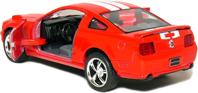 KiNSMART - 2006 Ford Mustang GT 1:38 Scale 5" Die Cast Metal Model Toy Car (Red Race)