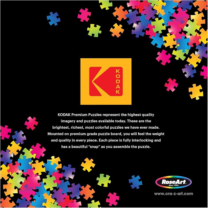 RoseArt - Kodak Premium - Golden Puppy Pals - 100 Piece Jigsaw Puzzle for Adults