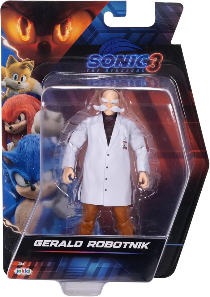 Sonic The Hedgehog Sonic 3 Movie 5" Action Figures: Gerald Robotnik Wave #3