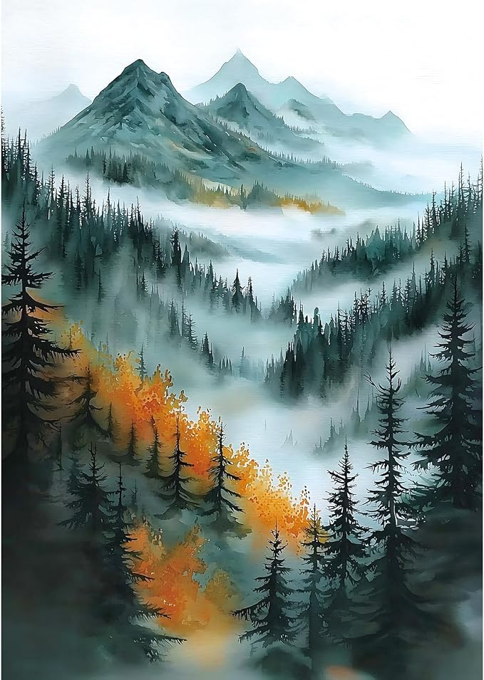 Puzzles for Adults 1000 Pieces Nature Jigsaw Puzzles Scenery Mountain Scene Difficult Challenging Landscape Puzzle for Gift Friend Family Activity Games Party Home Decor Wall Art (27.5"x19.7")