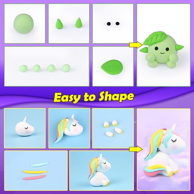 ESSENSON Air Dry Clay 104 Colors, Modeling Clay for Kids, DIY Molding Magic Clay for with Tools, Toys Gifts for Age 3 4 5 6 7 8+ Years Old Boys Girls Kids