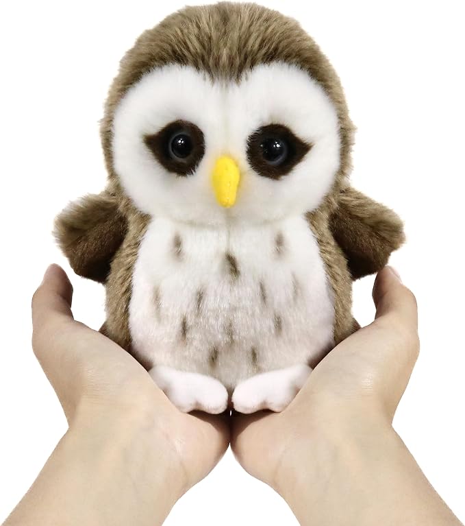 Ice King Bear Wild Animal Small Stuffed Animals Zoo Family Plush Toy (Owl 6 Inches)