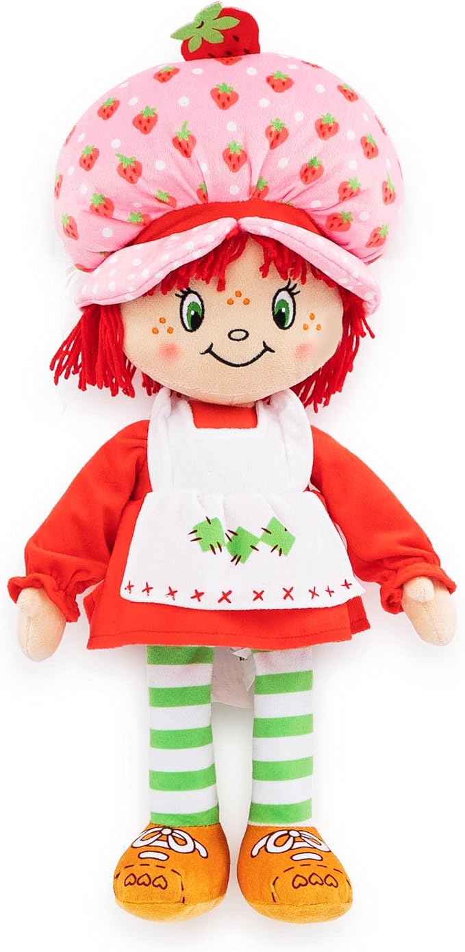 Jay Franco Strawberry Shortcake Plush Pillow Buddy - Super Soft Stuffed Character Pillow - Polyester Microfiber, 18 Inches