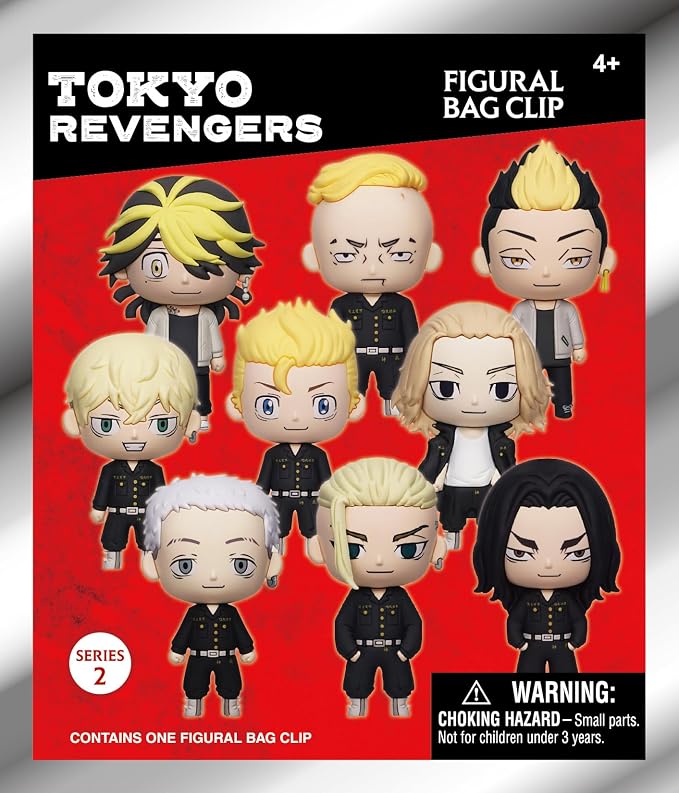 Tokyo Revengers Series 2 – 5" Collectible Bag Clip – Blind Bag (ONE Random Figure) – Anime Character Keychain/Backpack Accessory | Official Licensed Merchandise
