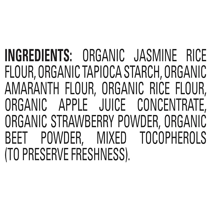 Happy Baby Organics Baby Snacks, Gentle Teething Crackers, Gluten Free & Vegan, Strawberry & Beet, 12 Count (Pack of 6)