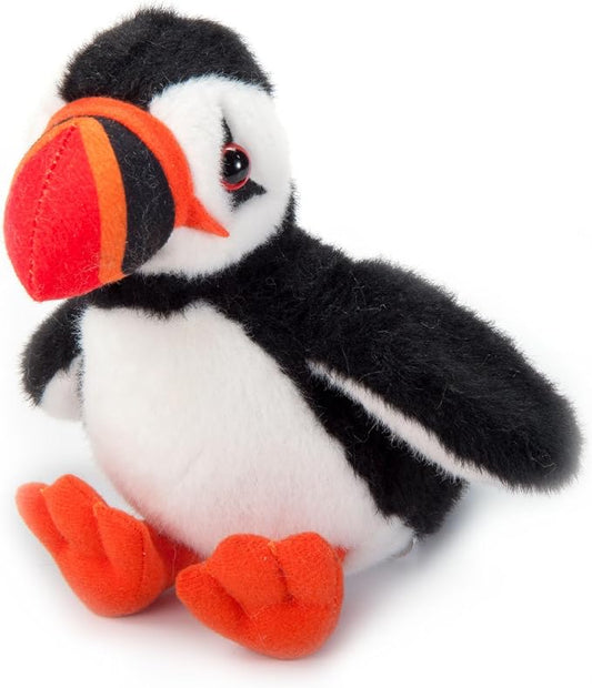 The Petting Zoo Puffin Stuffed Animal Plushie, Gifts for Kids, Wild Onez Babiez Sealife Animals, Puffin Plush Toy 6 Inches