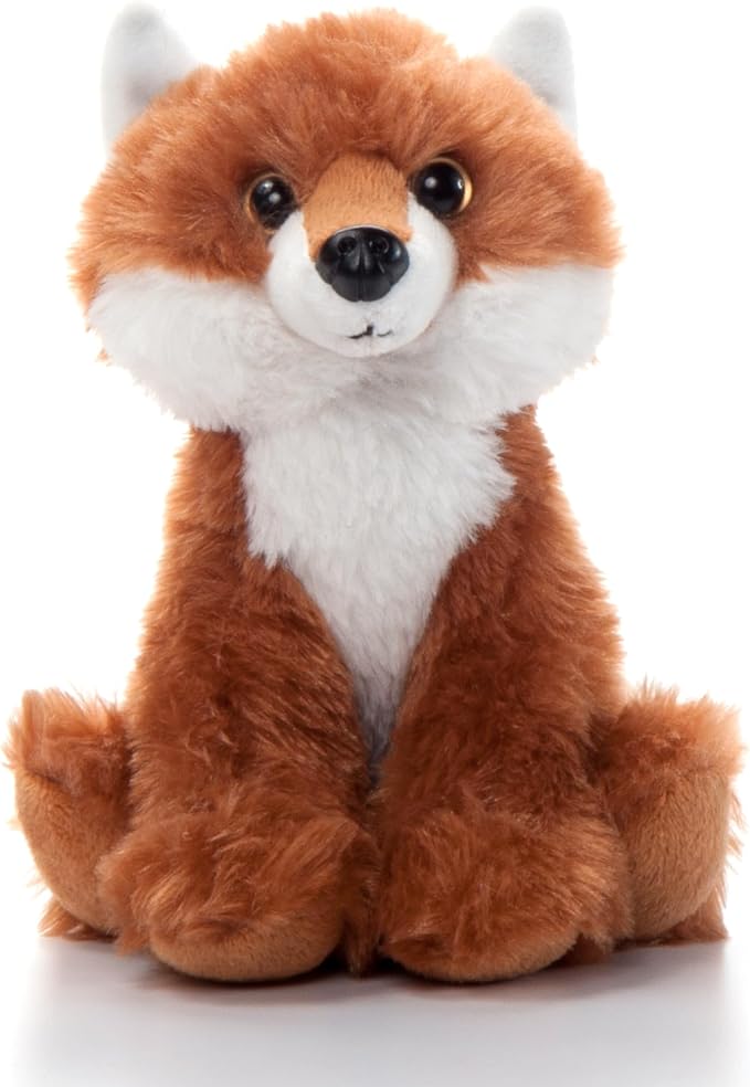 The Petting Zoo Fox Stuffed Animal Plushie, Gifts for Kids, Wild Onez Babiez Zoo Animals, Fox Plush Toy 6 inches