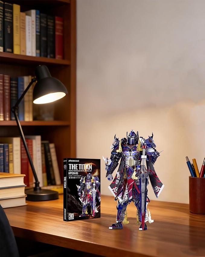 Piececool Metal 3D Puzzle for Adults The Titan Metal Mecha Model Kits, Brain Teaser DIY Building Kit Family Time,Home Decor Best Gifts
