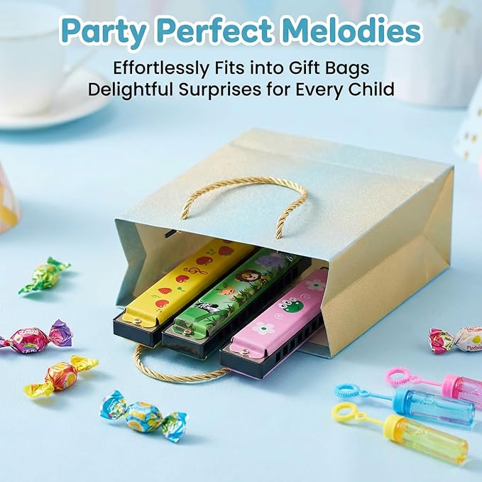Kids Harmonicas, 24 Pcs | Bulk, Party Favor Toys, Goodie Bag Stuffers