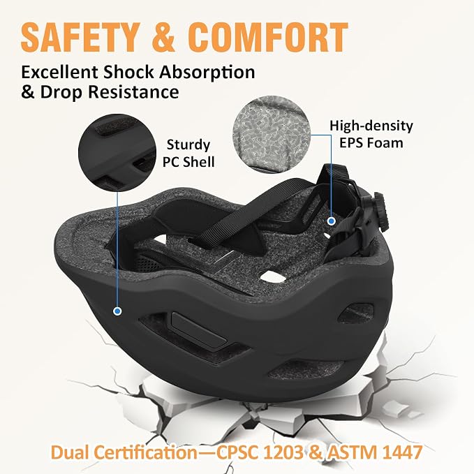 Kids Bike Helmet for Toddlers, Boys and Girls, Lightweight & Adjustable for Age 1-3-8, Multi-Sport Helmet for Bicycle, Kick Scooter, Skateboard, Roller/Inline Skate