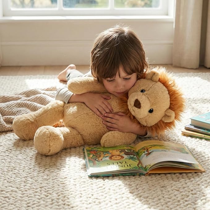 WEIGEDU Dressable Stuffed Animal Fits 3-6M Toddler Clothes, 24.8" Large Plush Toy with Long Limbs for Pretend Play, Soft Huggable Companion - Dog
