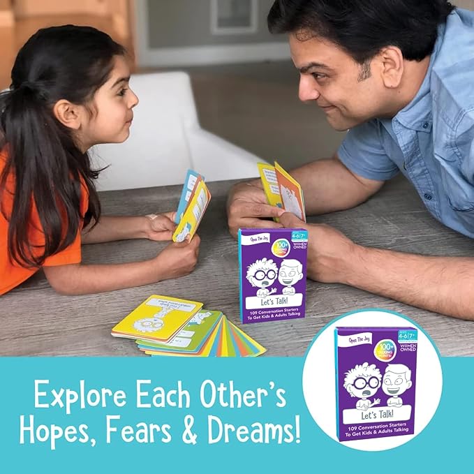 Open The Joy Cards Set for Nurturing Social Emotional Intelligence - Featuring Anger Management, Kindness, Confidence, and Conversation Starter Cards - Suitable for Ages 4-6+