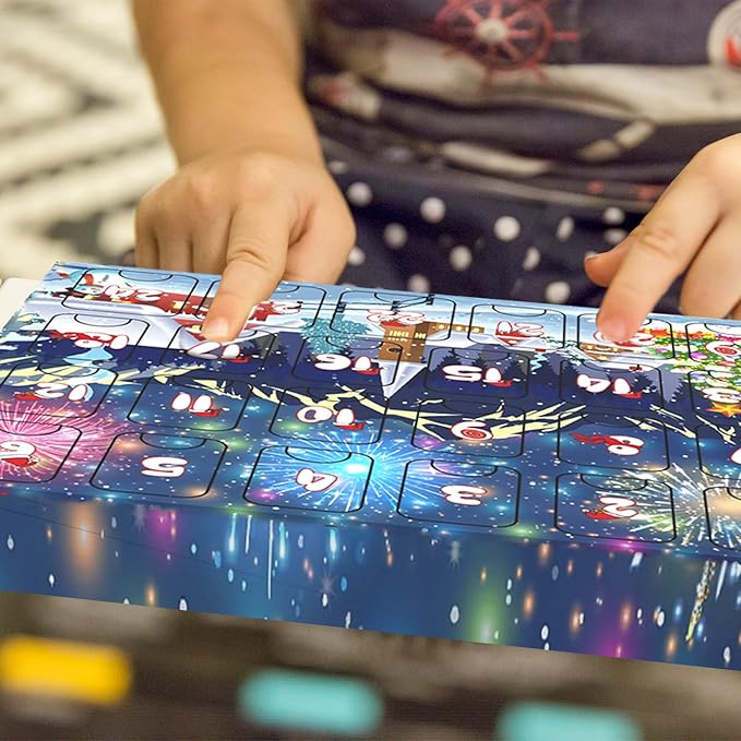 pozemu Brain Teaser Puzzles Advent Calendar 2025 Metal Puzzles Christmas Countdown Calendars for Kids Adult