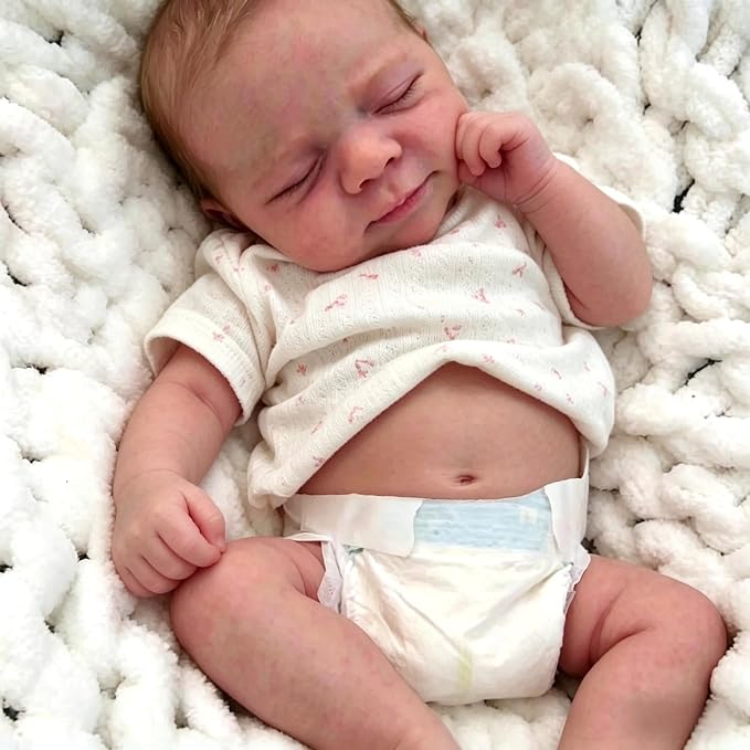 Anano Reborn Baby Dolls Vinyl Full Body Boy 18 Inch Realistic Baby Doll Newborn Real Lifelike Babys Doll Full Body Real Life Babys Dolls New Born Reborn Babies Washable