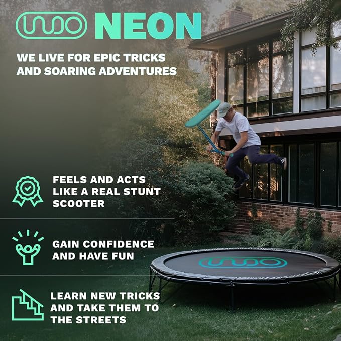 in Do the Trick - Trick Scooter for Teenagers & Adults - 6-15 Years - Trampoline Scooter Ideal for Trampoline Stunt Exercises, Professionals & Beginners - Indoor & Outdoor Freestyle
